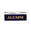 Alumni Navy Award Ribbon w/ Gold Foil Imprint (4"x1 5/8")